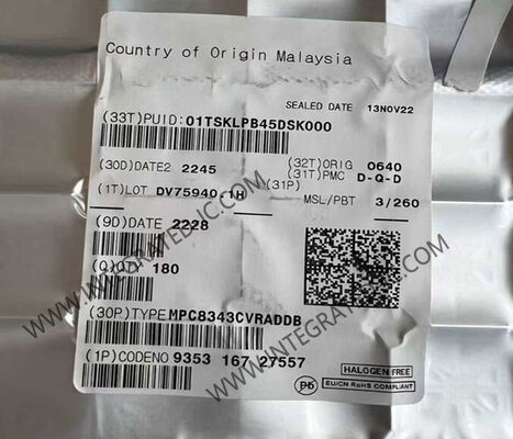 MPC8343CVRADDB Microcontrolador MCU 1 núcleo de 32 bits 266MHz IC de microprocesador en paquete 620-HBGA