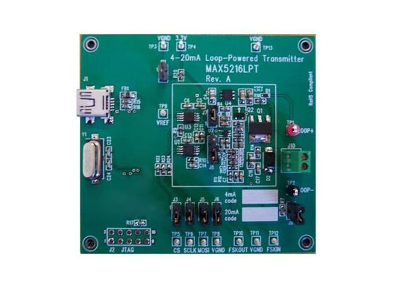 MAX5216LPTEVKIT Soluciones integradas MAX5216 Junta de evaluación del convertidor DAC de 16 bits de tren a tren