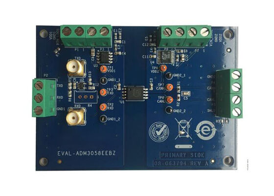 Placa de evaluación del transceptor CAN FD ADM3058E para soluciones integradas EVAL-ADM3058EEBZ