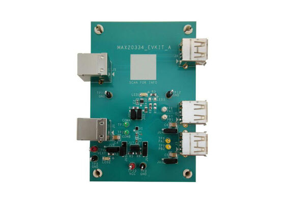 MAX20334EVKIT Soluciones Integradas MAX20334 Placa de Evaluación de Interruptor Analógico Dual SPDT