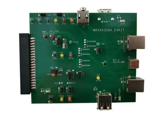 Soluciones integradas MAX20328AEVKIT MAX20328 Conjuntos de evaluación de interruptores USB MUX