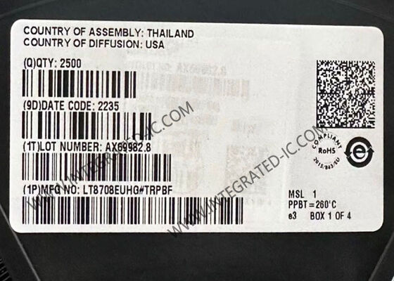 Chip de circuito integrado LT8708EUHG Controlador DC/DC reductor-elevador bidireccional de 80 V con frecuencia de conmutación de 400 kHz
