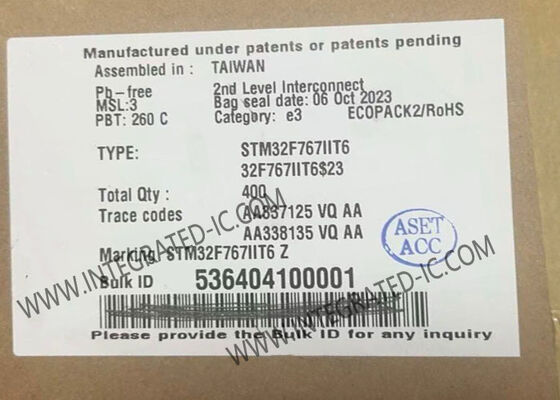 STM32F767IIT6 Microcontrolador MCU de 32 bits con velocidad de 216 MHz y paquete LQFP-176 para aplicaciones integradas