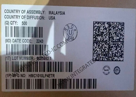 Chip de circuito integrado HMC1010LP4ETR Detector de potencia RMS de 3,9 GHz con rango dinámico de 60 dB y corriente de suministro de 50 mA