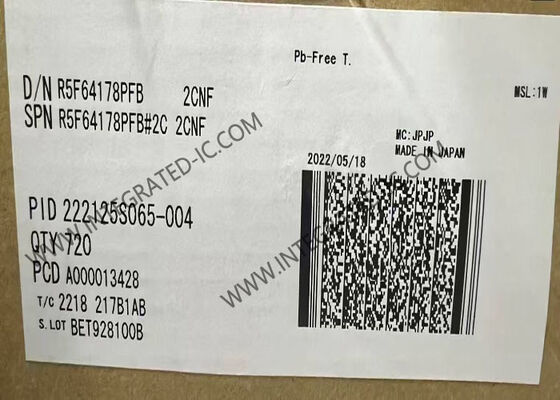 R5F64178PFB Microcontrolador MCU de gama alta R32C/100 de 32 bits 50MHz Microcontrolador IC