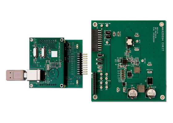 Consejo de evaluación de soluciones integradas MAX20095EVKIT para el cargador de baterías MAX20095