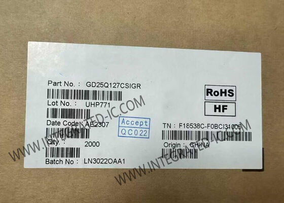GD25Q127CSIGR 128M-bit 104MHz Cuad I/O Memoria IC Chip Flash Serial o Memoria 8-SOIC