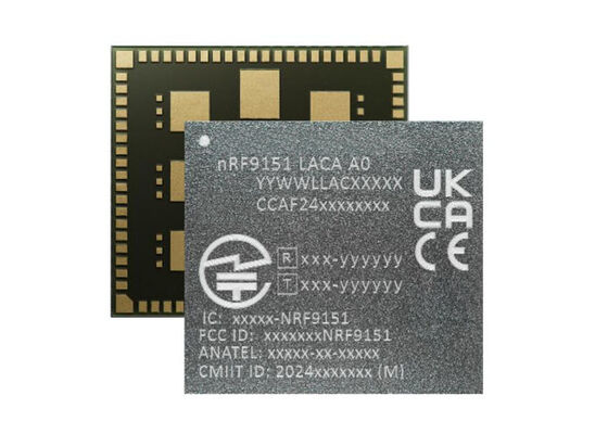 Modulo de comunicación inalámbrica de baja potencia NRF9151-LACA-R7 con módem LTE-M/NB-IoT/NTN y Arm Cortex-M33 para IoT celular
