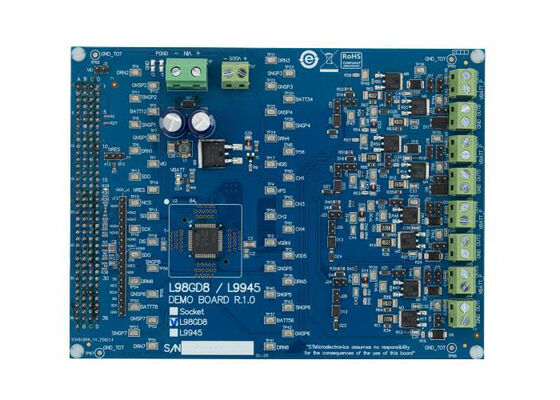 EVL-L98GD8 Soluciones embebidas L98GD8 Tabla de evaluación preconductora configurable de lado alto/lado bajo