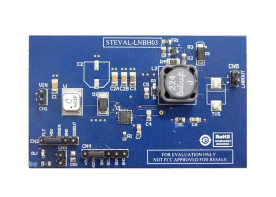 STEVAL-LNBH03 Soluciones integradas Junta de evaluación de la fuente de alimentación para el convertidor CC-DC LNBH25S