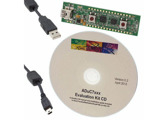 Placa de evaluación de microcontrolador ARM7 de 32 bits para soluciones integradas EVAL-ADUC7061MKZ