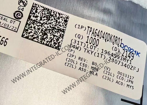 TPA6404QDKQRQ1 Chip de circuito integrado 45W Amplificador de audio de 4 canales de clase D para automóviles