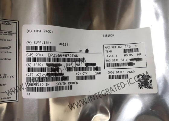 EP2S60F672I4N Portón programable de campo con 60440 elementos lógicos 492 I / O y 1.2V de 90 nm Proceso Stratix II FPGA