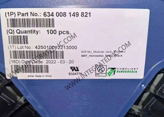 634008149821 Conector RJ45 Blindado con Acabado de Contacto Dorado y Conector Modular Jack 8P8C de Montaje en Superficie