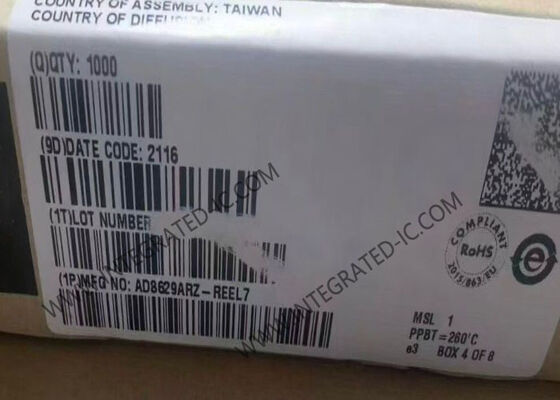 AD8629ARZ Chip de circuito integrado Amplificador operativo de deriva cero de 2,5 MHz con entrada de tren a tren y corriente de baja desviación