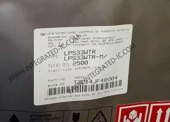 Sensor IC LPS33WTR 26 kPa a 126 kPa Sensor de presión MEMS CCLGA-10 Barómetro de salida digital absoluto