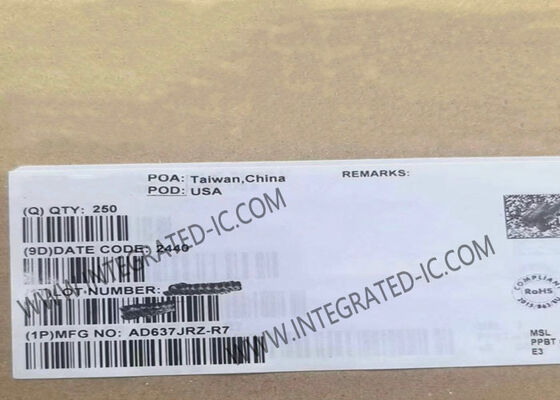 Chip de Circuito Integrado AD637JRZ Convertidor RMS-A-CC de Banda Ancha de Alta Precisión de 2.2mA SOIC16