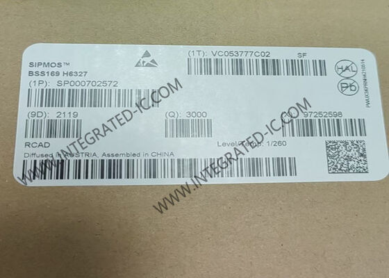 BSS169 Chip de circuito integrado 100V 170mA Modo de agotamiento de canal N MOSFET Transistores PG-SOT23-3