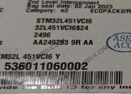 STM32L451VCI6 Microcontrolador MCU 80MHz 32 bits ARM Cortex-M4 Microcontrolador IC UFBGA-100