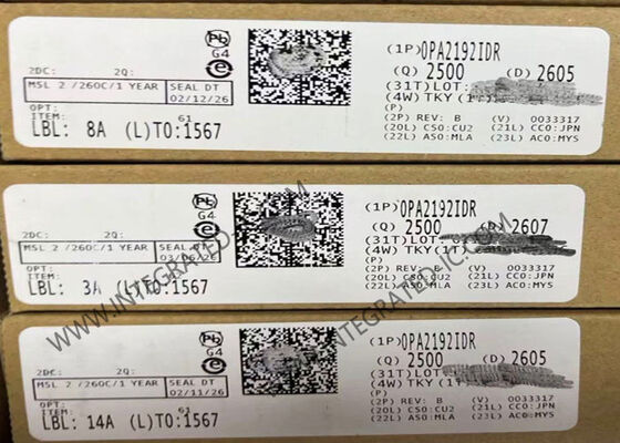 Chip de Circuito Integrado OPA2192IDR Amplificadores Operacionales de Precisión de 36V con Baja Corriente de Polarización de Entrada y E-trim