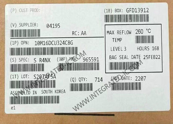 Puerta programable de campo 10M16DCU324C8G MAX 10 Puerta programable de campo 324-LFBGA