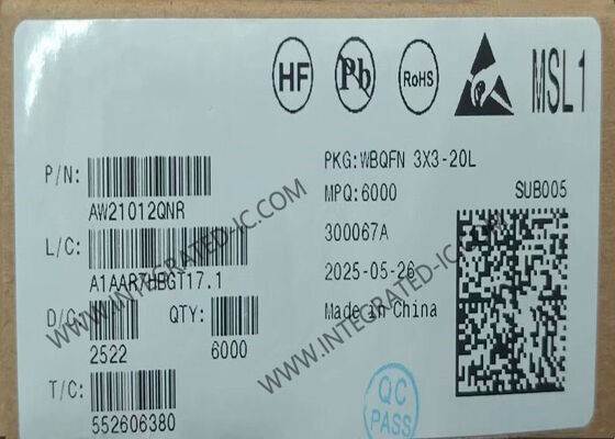 Controlador LED de 12 canales AW21012QNR con interfaz PWM de 256 niveles e interfaz I2C