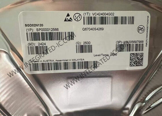 SGD02N120 1200V 2A Transistor IGBT en paquete TO-252-3 - Chip de semiconductor de alta tensión