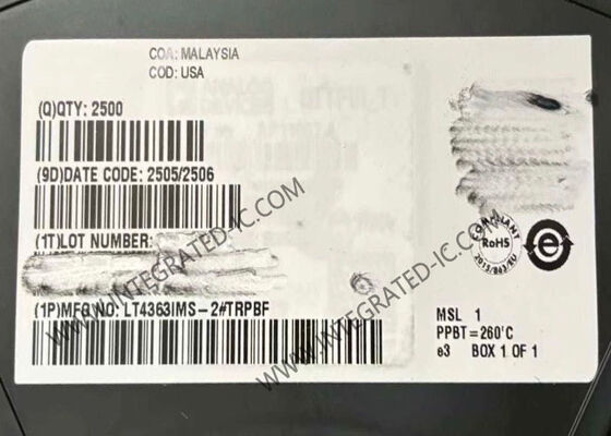 LT4363IMS-2 Chips de circuito integrado con un intervalo de 4 a 80 V y un límite de corriente en el paquete MSOP-12
