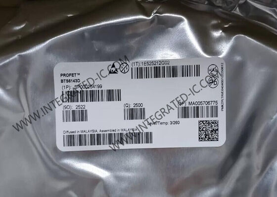 Chip de circuito integrado BTS6143D Interruptor de alimentación lateral alto con 8mOhm Rds encendido y rango de voltaje de 5.5V a 38V para aplicaciones automotrices