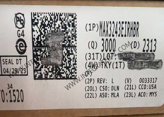 Transceptor RS-232 con chip de circuito integrado MAX3243EIRHBR con velocidad de datos de 500 kbps y protección ESD de ±15 kV para sistemas de 3 V a 5,5 V