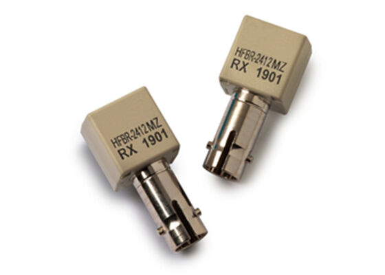 Chip de circuito integrado de receptor óptico HFBR-2412MZ con velocidad de datos de 5MBd para aplicaciones industriales y puerto ST de metal