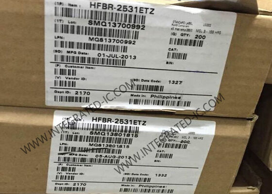 HFBR-2531ETZ Receptor de fibra óptica 5MBd Tasa de datos 660nm longitud de onda Enlace versátil de fibra óptica de plástico