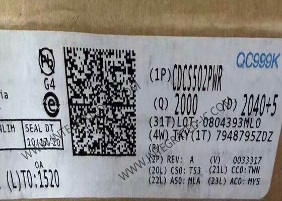 CDCS502PWR Generador de reloj de 108MHz con fuente de alimentación de 3.3V en paquete TSSOP-8