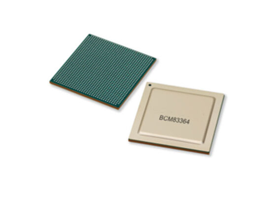 BCM83364 Ethernet IC Ultra baja potencia de baja latencia Retimer de plano trasero y caja de engranajes PHY