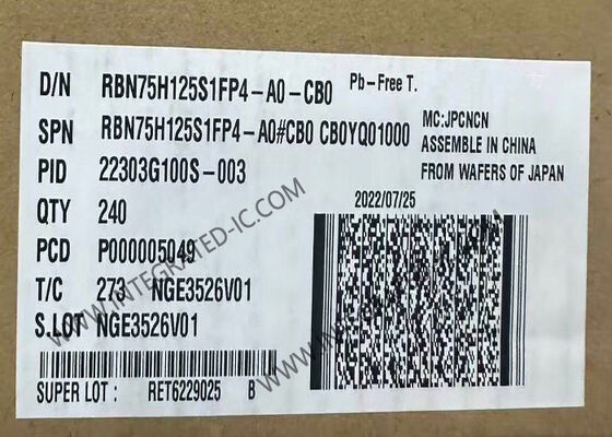 RBN75H125S1FP4-A0 1250V 75A Chip de circuito integrado de transistor IGBT para aplicaciones de conmutación de energía