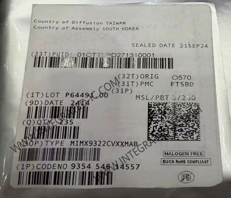 1.7GHz i.MX 93 Procesador de aplicaciones Microcontrolador MCU en paquete FC-PBGA208