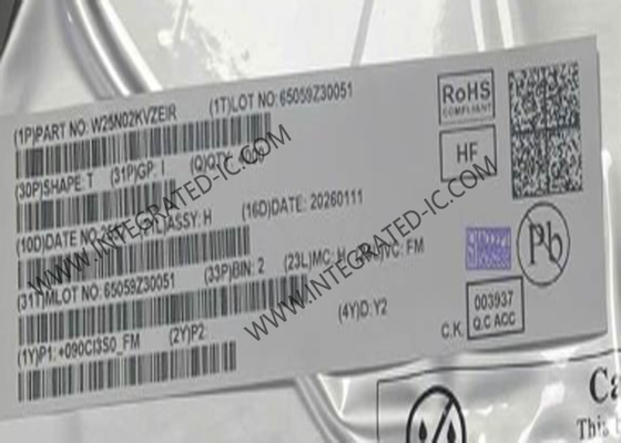Chip de IC de memoria W25N02KVZEIR 2Gbit Cuad SPI Flash NAND IC de memoria WDFN8