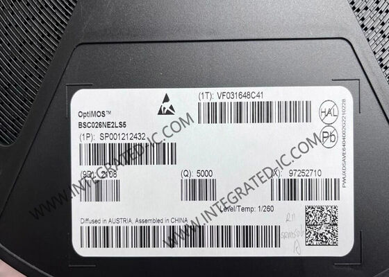 BSC026NE2LS5 Chip de circuito integrado 25V OptiMOSTM 5 N-Channel Power-MOSFET Transistor con corriente de drenaje de 82A y resistencia de 4 mOhms
