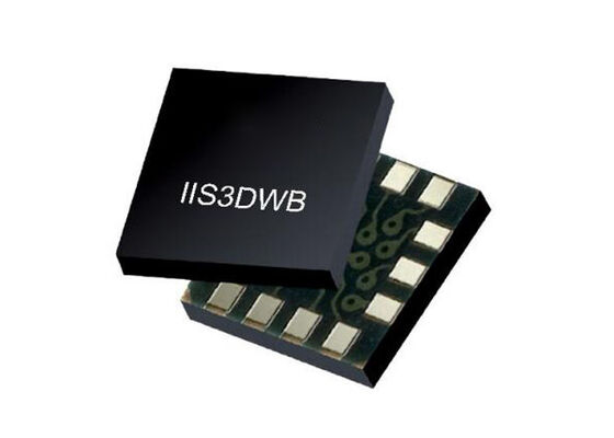 Sensor IIS3DWB IC Sensor de vibración digital de 3 ejes con ancho de banda ultraancho con bajo ruido y amplio rango de temperatura
