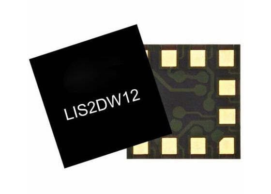 LIS2DW12 Sensor IC acelerómetro lineal de 3 ejes con consumo de energía ultrabajo, alta supervivencia al choque y múltiples modos de funcionamiento