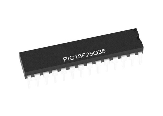 PIC18F25Q35-I/SP Microcontrolador MCU de baja potencia de 8 bits 64MHz 1.8V a 5.5V MCU para nodos de borde de IoT