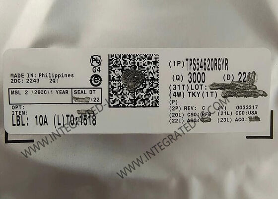Convertidor reductor síncrono TPS54620RGYR de 6A con frecuencia de conmutación de 200kHz a 1.6MHz Chip de circuito integrado