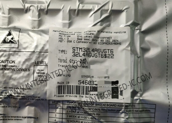 El microcontrolador del microcontrolador MCU STM32L4A6VGT6 80MHz salta la sola base LQFP100