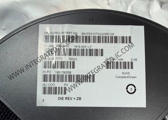 89HPES10T4G2ZBBCG8 Ethernet IC PRECISE™ 10-Lane 4-Port Gen2 PCI Express Switch BGA-324
