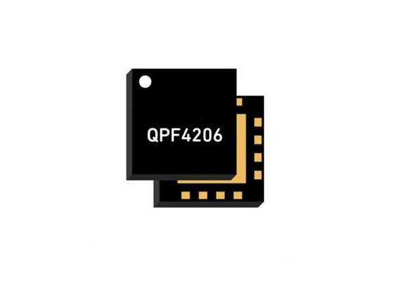 QPF4206TR13 WIFI 6 Chip RF Front End Module con una frecuencia de 2,4 GHz con una ganancia de 33 dB y una cifra de ruido de 2,1 dB