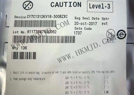Memoria IC CY7C1312KV18-300BZXC 1.8V SRAMs canalizado síncrono CY7C1312 FBGA165