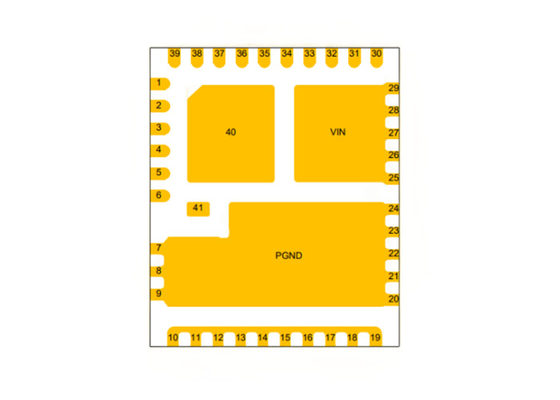 5.5V 60A Buck Converter síncrono IC 1.25MHz CSD95481RWJ de gran intensidad