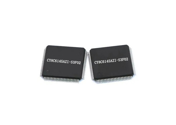 Paquete de destello de 32 bits 100-LQFP de IC 150MHz 512KB del microcontrolador CY8C6145AZI-S3F02