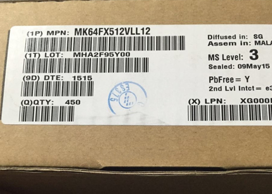 Microcontrolador del BRAZO Cortex-M4 del microprocesador MK64FX512VLL12 120MHz del circuito integrado 32BIT