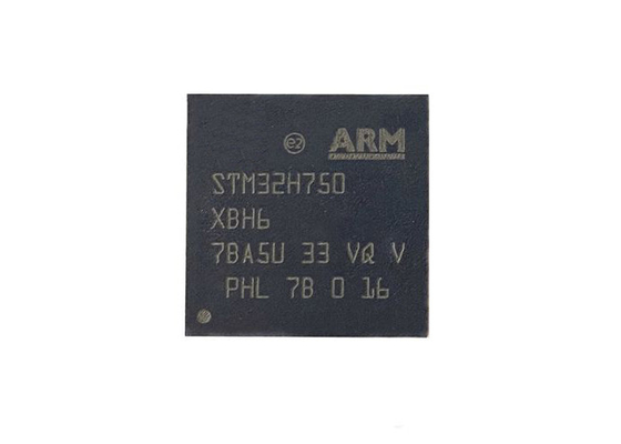 Microcontrolador de 32 bits IC del BRAZO Cortex-M7 del Solo-corazón de 265-TFBGA STM32H750XBH6
